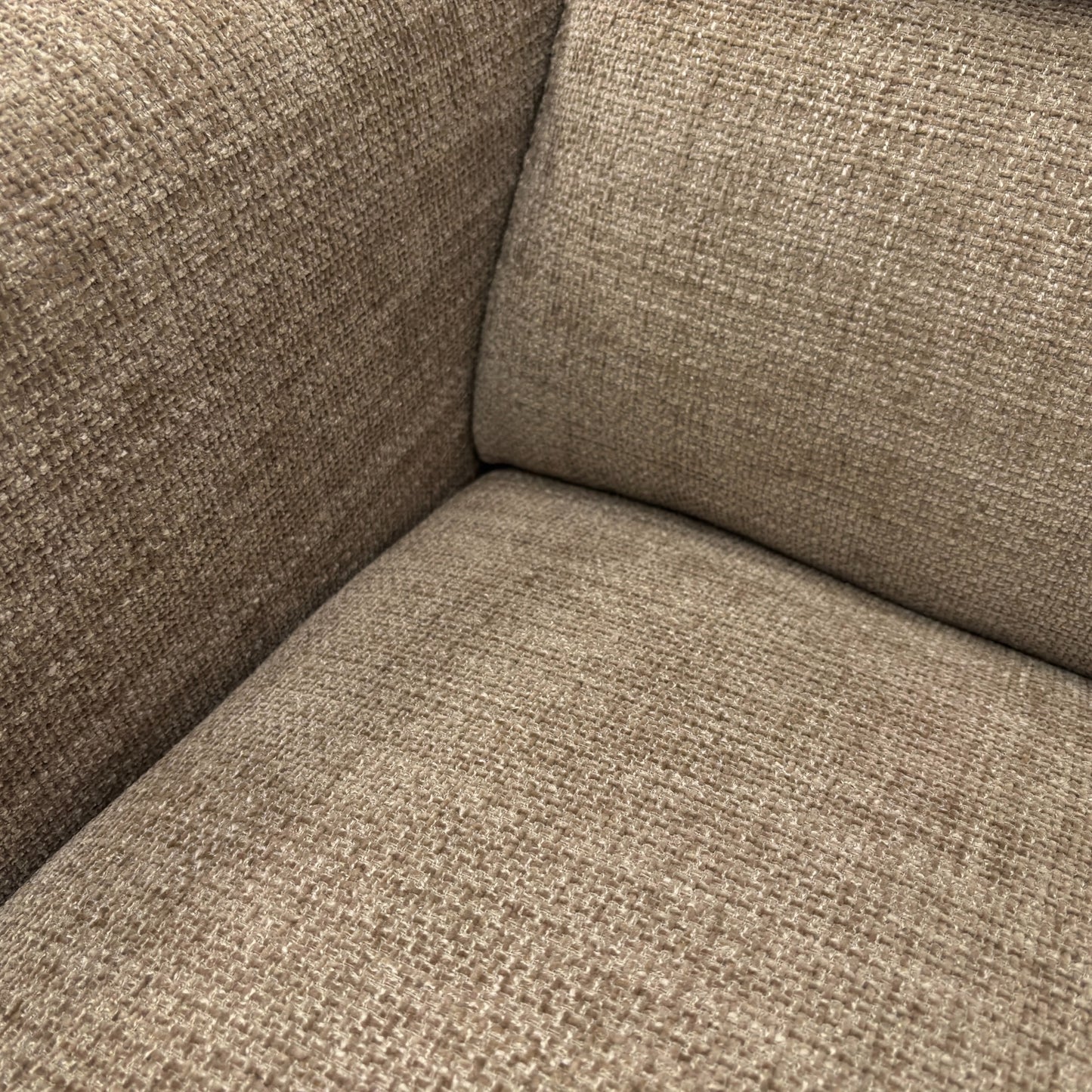 ‘Viali’ River Cappuccino 2 Woven Fabric 3 Seater Power Recliner Sofa
