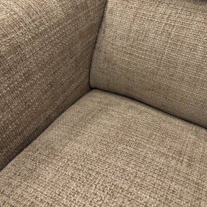 ‘Viali’ River Cappuccino 2 Woven Fabric 3 Seater Power Recliner Sofa