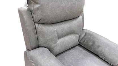 ‘Beaumont’ Grey Endurance Fabric Manual Recliner High Back Armchair