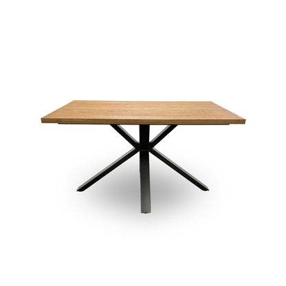 ‘Brooklyn' Solid Oak 150cm Dining Table with Star Base