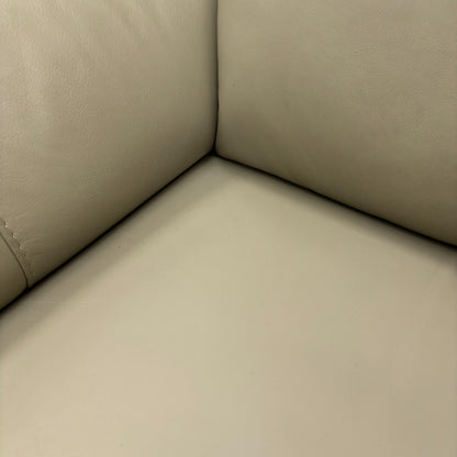 'Utah' Natural Sand La-4827 Leather 2 Seater Power Recliner Sofa with Power Headrests and Power Lumbar