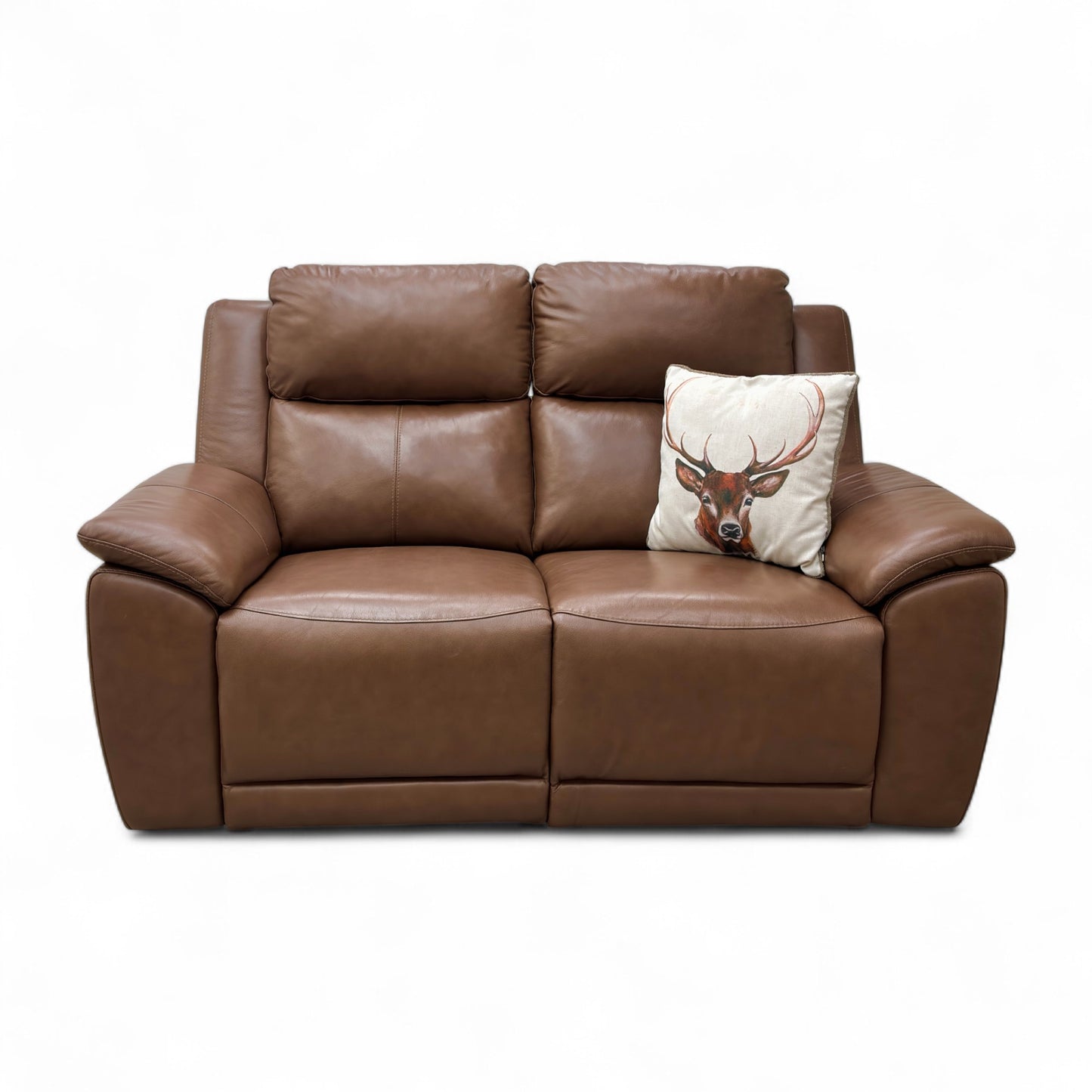 ‘Utah' Roast Lx-6414 Leather 2 Seater Power Recliner Sofa