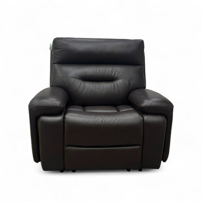 ‘Cinemax’ Lx-6402 Burgundy Leather Media Leather Power Recliner Chair with Power Headrest