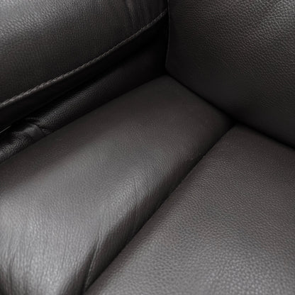 ‘Cinemax’ Lx-6402 Burgundy Leather Media Leather Power Recliner Chair with Power Headrest