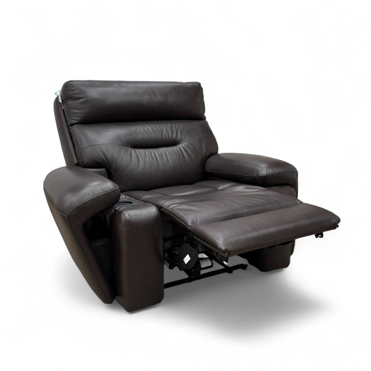 ‘Cinemax’ Lx-6402 Burgundy Leather Media Leather Power Recliner Chair with Power Headrest