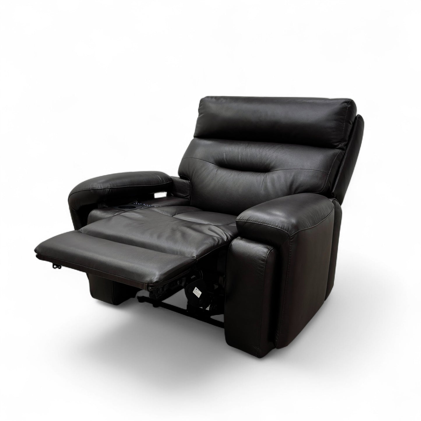 ‘Cinemax’ Lx-6402 Burgundy Leather Media Leather Power Recliner Chair with Power Headrest