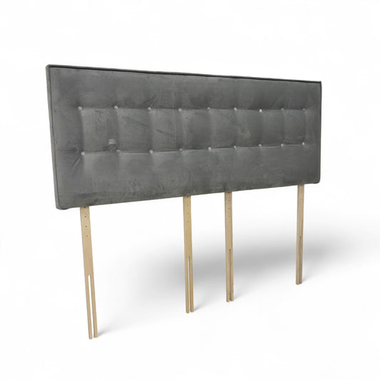 'Coral’ Luxury Silver Strutted Headboard - Super King