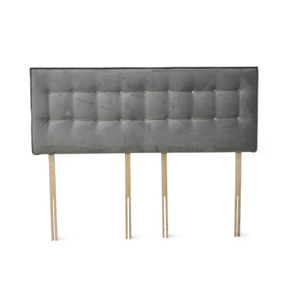 'Coral’ Luxury Silver Strutted Headboard - Super King