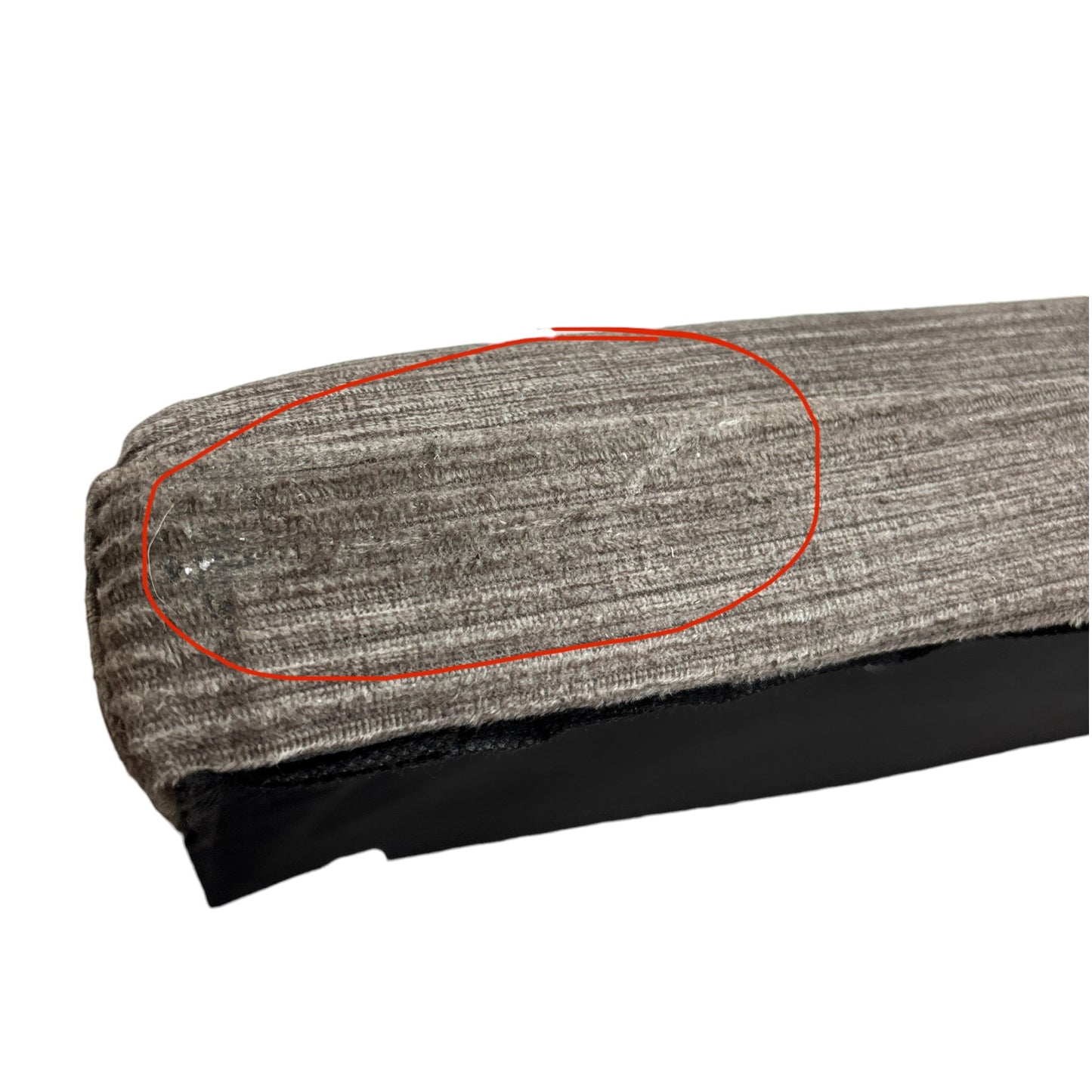 ‘Gordon’ Mushroom Fabric 2 Draw Divan Bed Base with Floor Standing Headboard - King