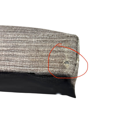 ‘Gordon’ Mushroom Fabric 2 Draw Divan Bed Base with Floor Standing Headboard - King
