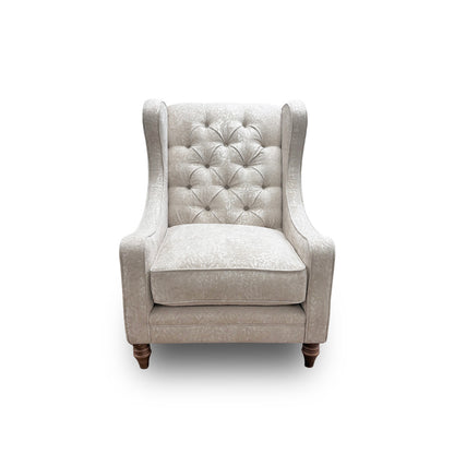 Boutique Collection ‘Blenheim’ Darwin Ivory Wing Chair