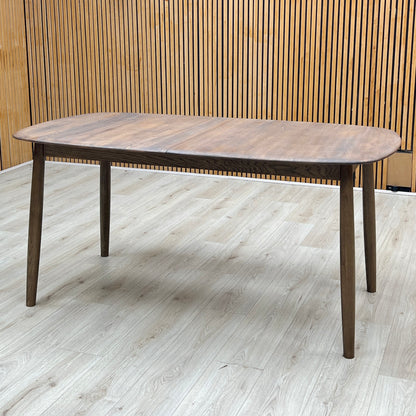 ‘Stockholm’ Dark Oak Solid Oak Large Extending Dining Table Furniture Village