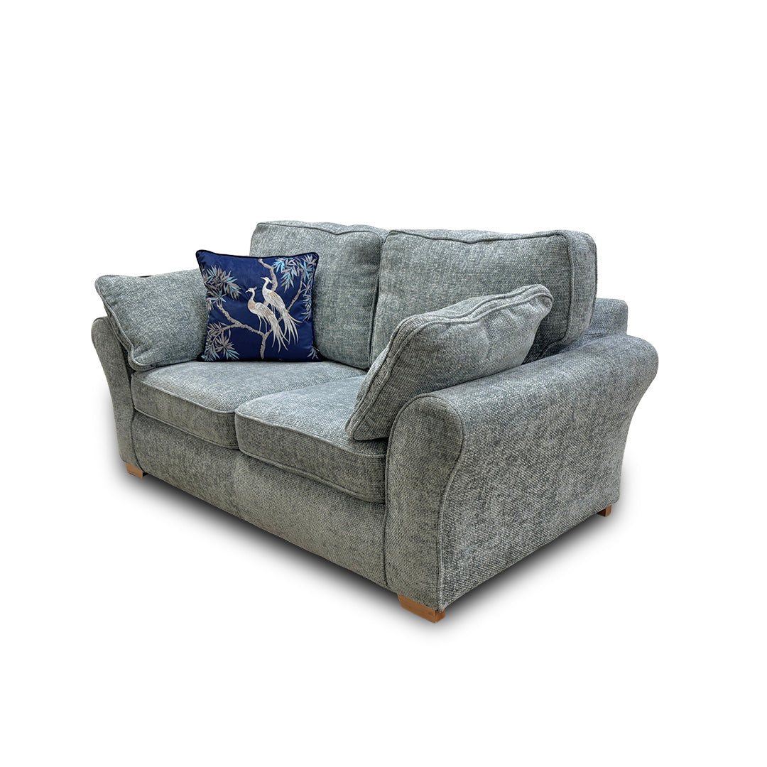 'Challenger' Duck Egg Weave Fabric 2 Seater Sofa Bed
