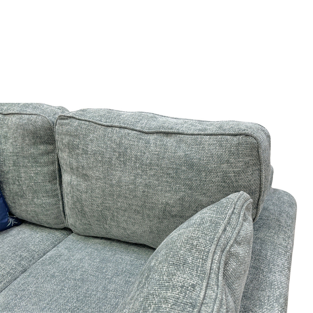 'Challenger' Duck Egg Weave Fabric 2 Seater Sofa Bed