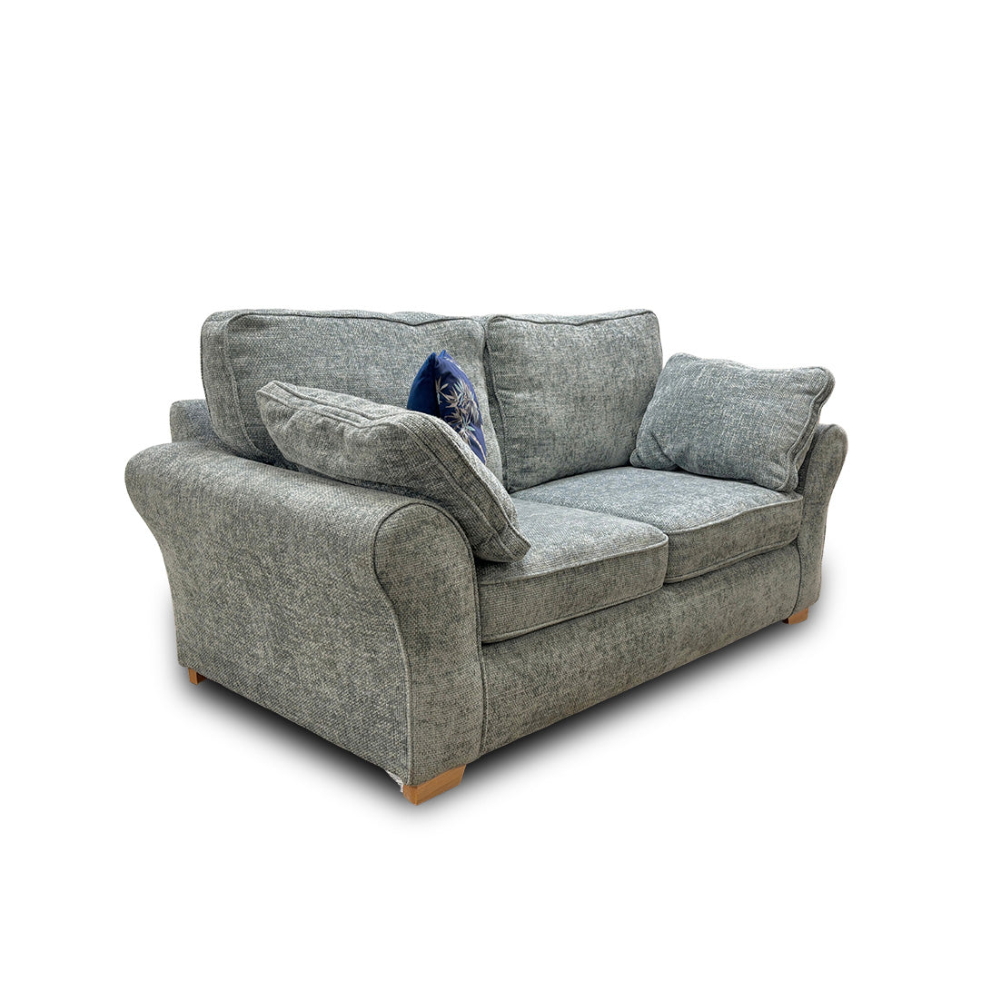'Challenger' Duck Egg Weave Fabric 2 Seater Sofa Bed