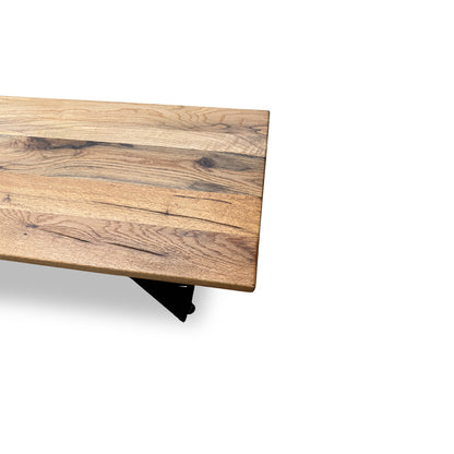 'Lucio' 01 Oiled Solid Oak 160cm Dining Bench