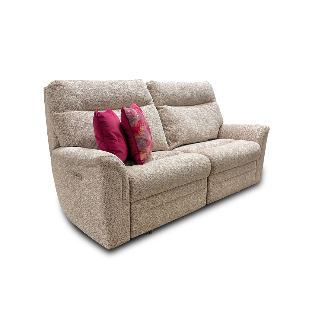 Parker Knoll ‘Hudson 23’ Ida Autumn Large 2 Seater Fabric Power Recliner Sofa
