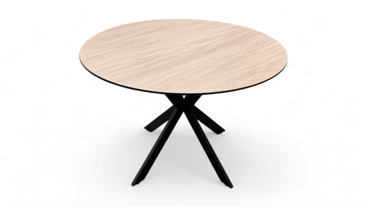 ‘Sadia’ Oak Round Dining Table - 110cm