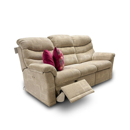 G Plan ‘Malvern’ B342 Lydia Multi Fabric Power Recliner 3 Seater Sofa
