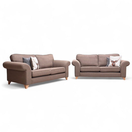 ‘Angelic’ Nutmeg Cotswold Plain 2 + 2 Seater Sofa Set