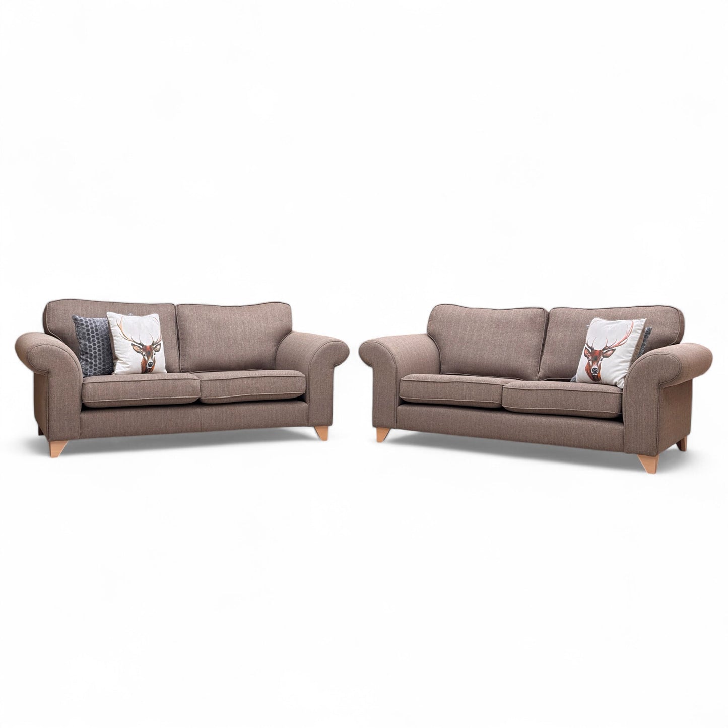 ‘Angelic’ Nutmeg Cotswold Plain 2 + 2 Seater Sofa Set
