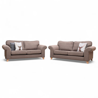 ‘Angelic’ Nutmeg Cotswold Plain 2 + 2 Seater Sofa Set