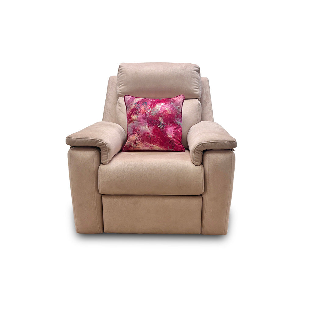 G Plan ‘Thornbury’ Cream Velvet Power Recliner Chair with Power Headrest and Power Lumbar