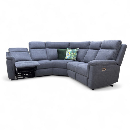 ‘Bowie’ Azul Fabric Power Recliner Modular Corner Sofa