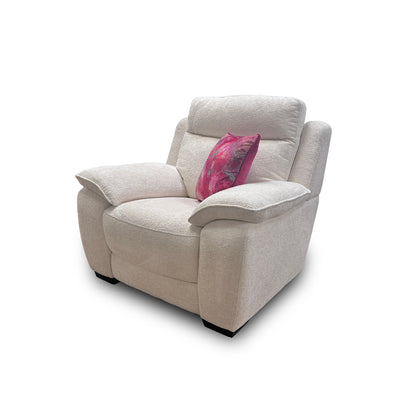 ‘Starlight Express’ White Fabric Armchair