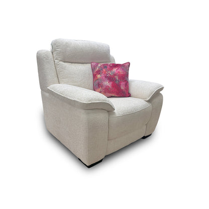 ‘Starlight Express’ White Fabric Armchair