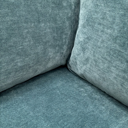 'Brondby' Fab-Can-R340 Peacock Fabric Small Left Hand Facing Corner Sofa