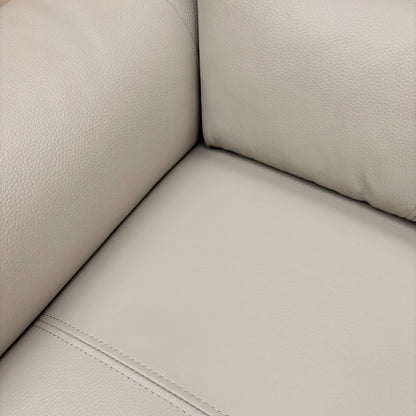 'Winner' Oslo Cat-40/27 Light Grey Leather Armchair