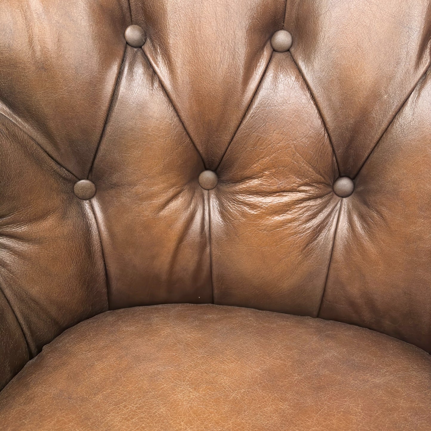 At The Helm 'Henson' X3y1-1981ls Saddle Leather Tub Chair