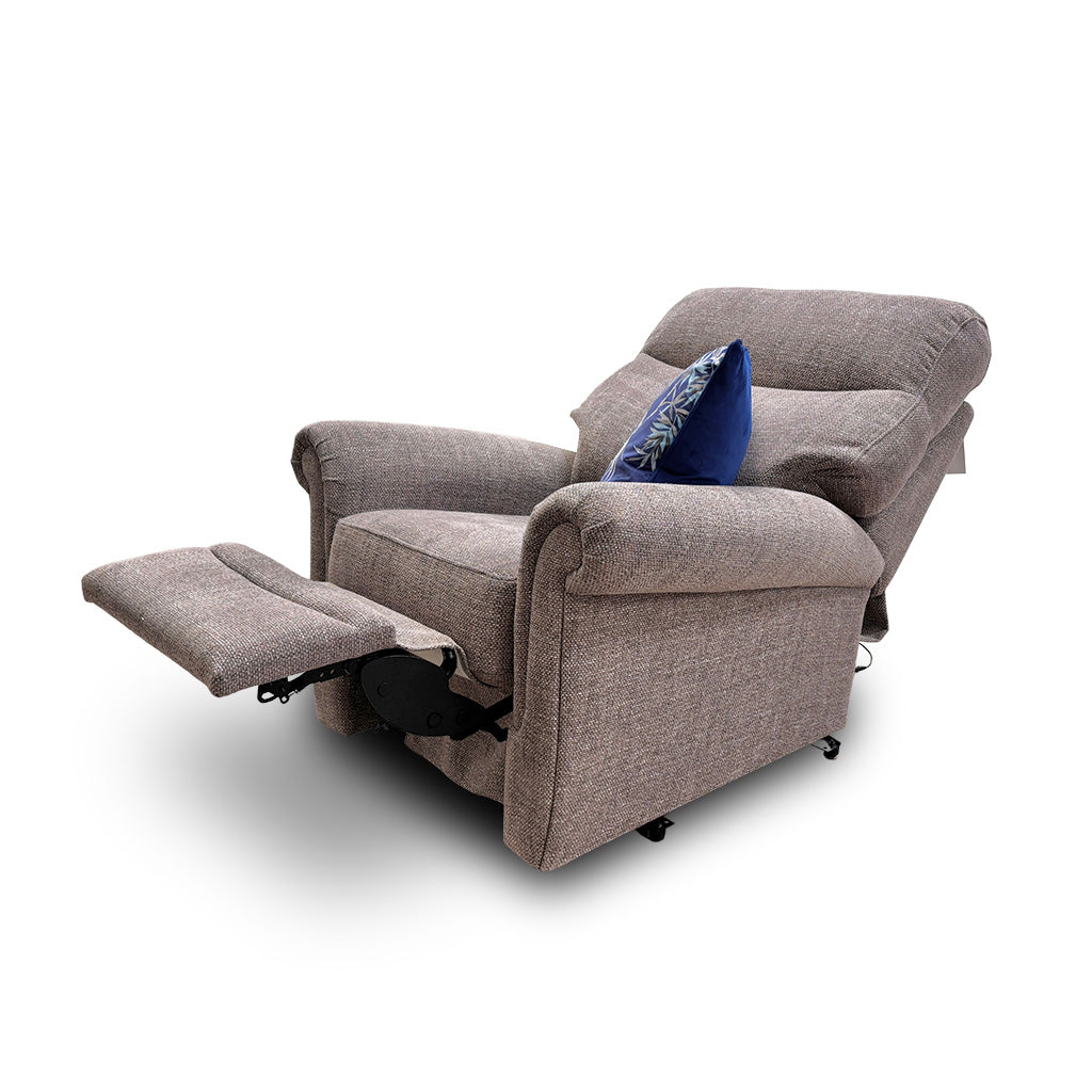 G Plan 'Avon' Sea Earth A722 Fabric Power Recliner Armchair