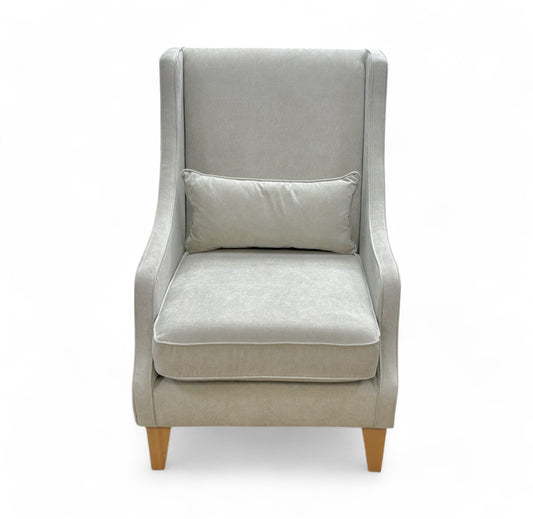 ‘Otley’ Silver Fabric Accent Chair