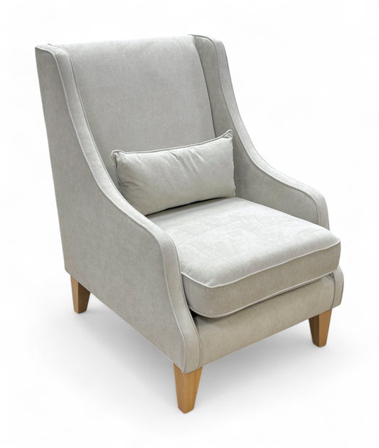 ‘Otley’ Silver Fabric Accent Chair