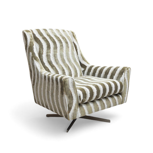 'Serenis' Moss Serenis Pattern Swivel Accent Chair