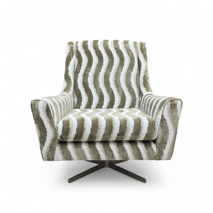 'Serenis' Moss Serenis Pattern Swivel Accent Chair