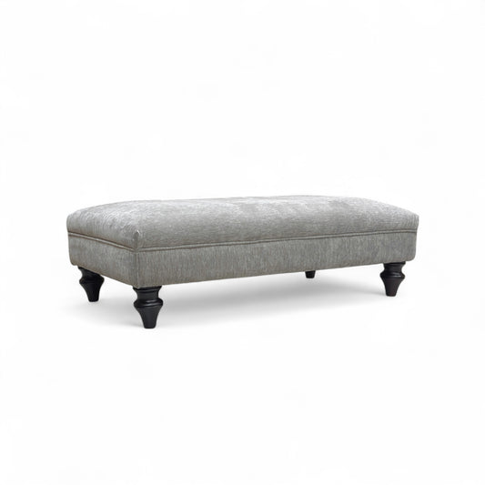 ‘Sydney' Taupe Combination Sydney Combination Large Plain Top Footstool