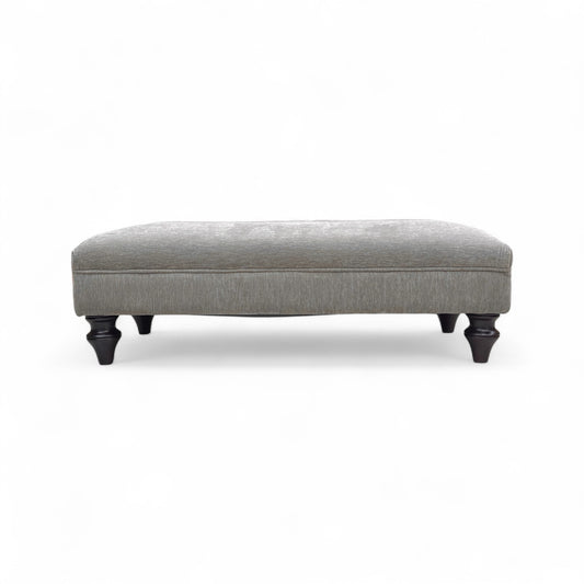 ‘Sydney' Taupe Combination Sydney Combination Large Plain Top Footstool
