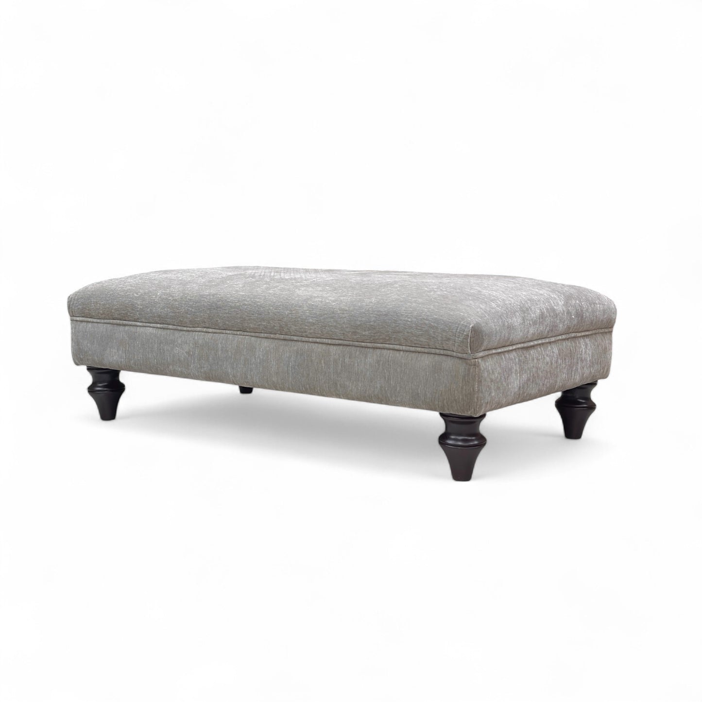 ‘Sydney' Taupe Combination Sydney Combination Large Plain Top Footstool