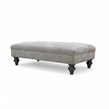 ‘Sydney' Taupe Combination Sydney Combination Large Plain Top Footstool