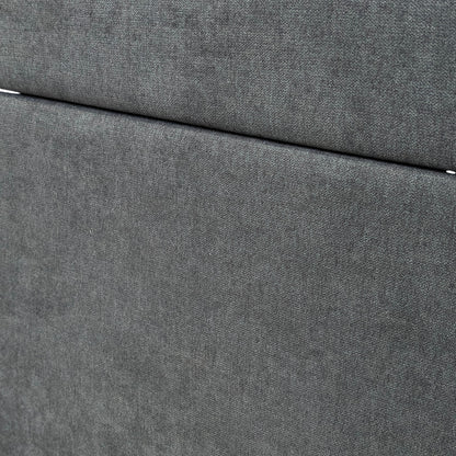 ‘Capella’ Venice Carbon Velvet Headboard + Divan Base - Single