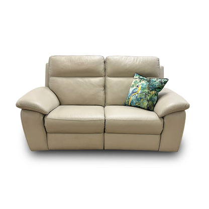 Nicoletti ‘Pepino’ 328 Torello Tortora 2 Seater Leather Power Recliner Sofa