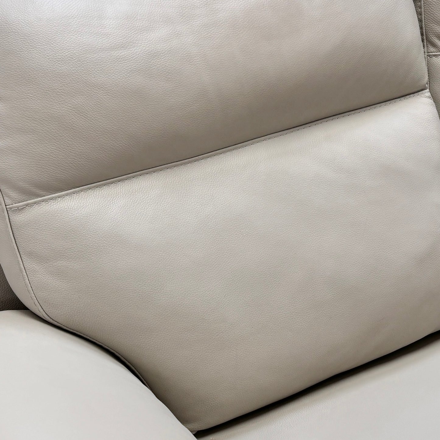 Nicoletti ‘Pepino’ 328 Torello Tortora 2 Seater Leather Power Recliner Sofa
