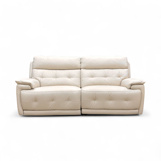World of Leather ‘Brescia’ Nw-521e Frost Leather 3 Seater Power Recliner Sofa