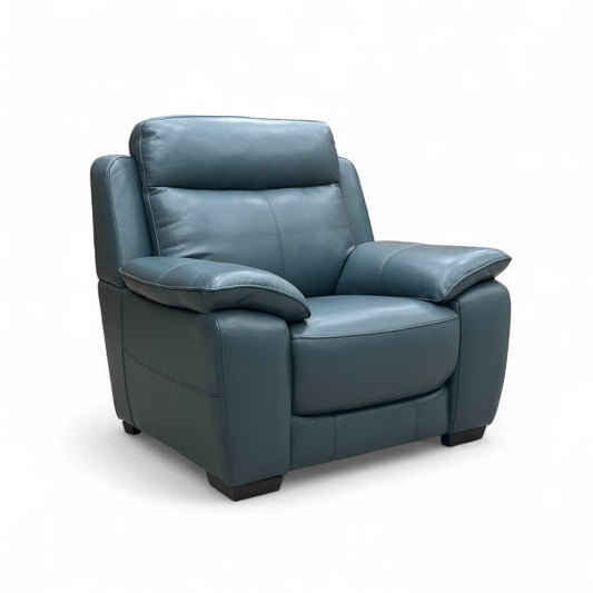 World of Leather ‘Starlight Express’ Bv-301e Lake Green Leather Armchair