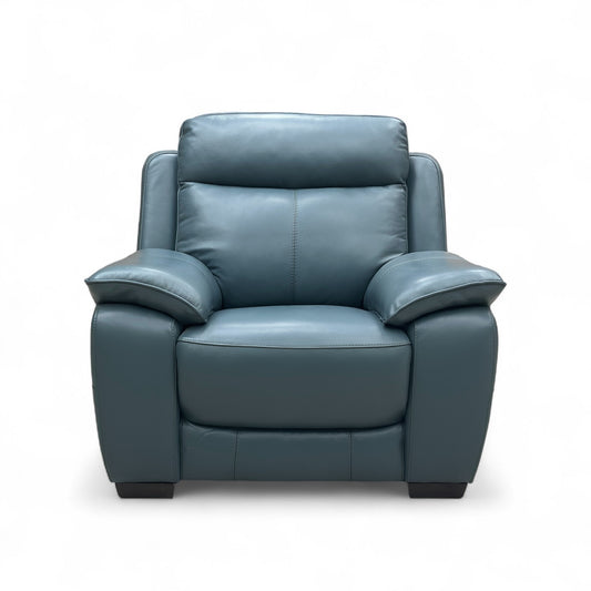 World of Leather ‘Starlight Express’ Bv-301e Lake Green Leather Armchair