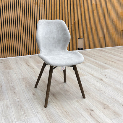 'Stockholm' Dark Oak Upholstered Dining Chair