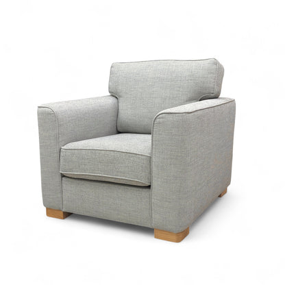 ‘Elora’ Kento 301 Warm Grey Dbf Woven Fabric Standard Armchair
